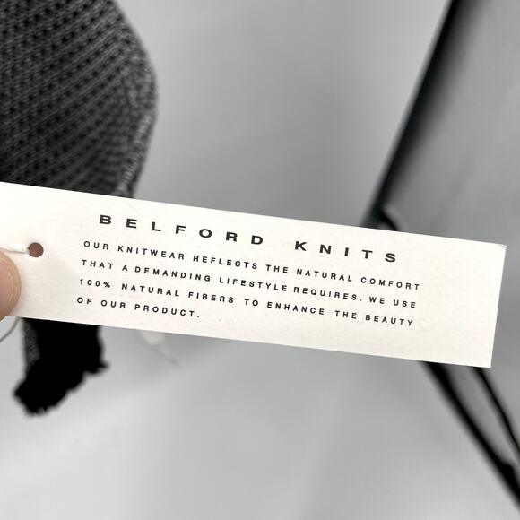 Belford NWT Pima Cotton Tweed 2 Button Jacket Blazer with Fringe #204350 // M - Picture 6 of 13